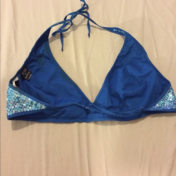 Blue sequins bra top from express - Picture 4 of 6
